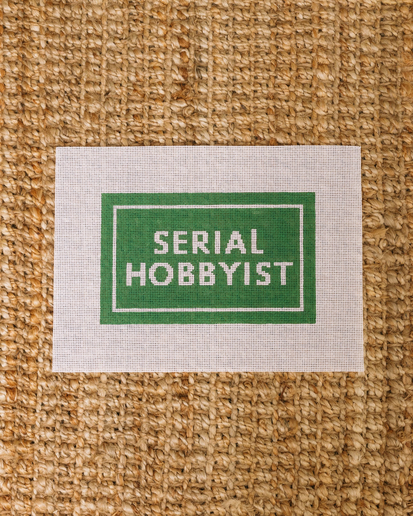 Serial Hobbyist Needlepoint Canvas