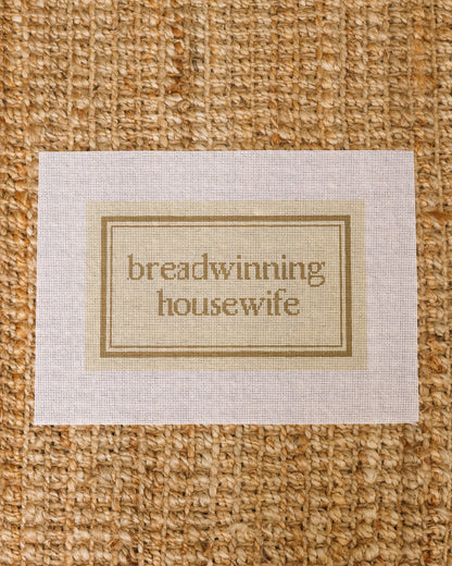 Breadwinning Housewife Needlepoint Canvas